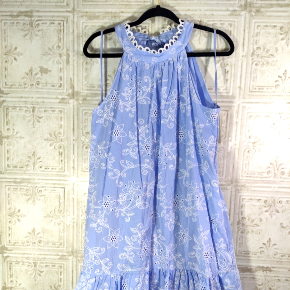 Eliza J Floral Eyelet NWT Dress